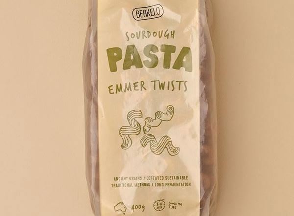 Pasta: Twists - Emmer Sourdough - BK  (LIMITED to stock on hand - BB 30/05/2024)