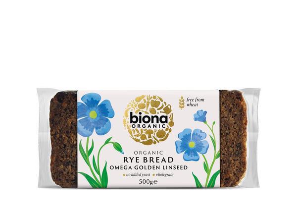 Organic Rye Bread - Omega Golden Linseed - 500g