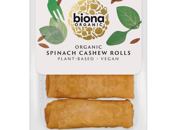 Biona Spinach Cashew Rolls Spelt wrap Organic 200g