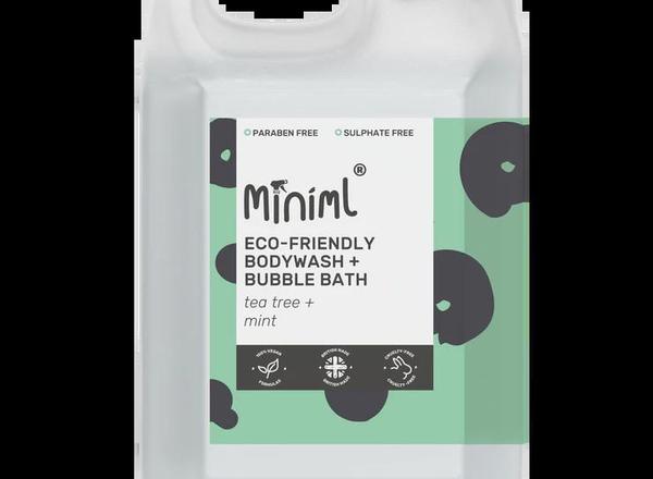 Miniml Bodywash & bubblebath tea tree mint refill 1 litre