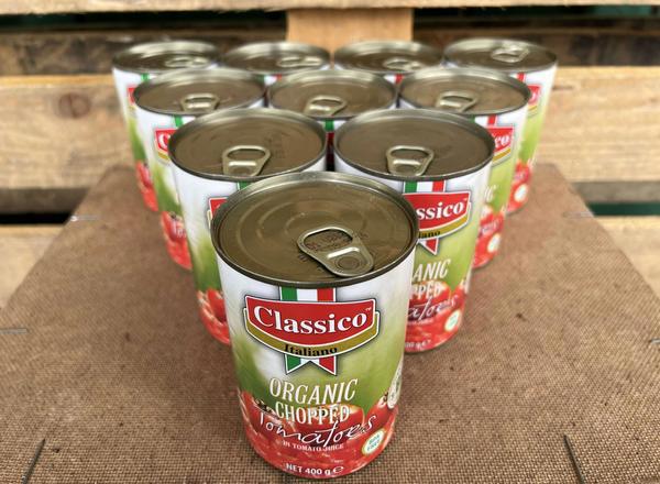 Organic Chopped Tomatoes (case of 12 tins)