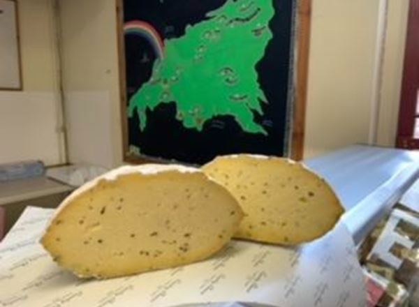 Cheese - Sharpham Rustic Garlic & Herb 250g