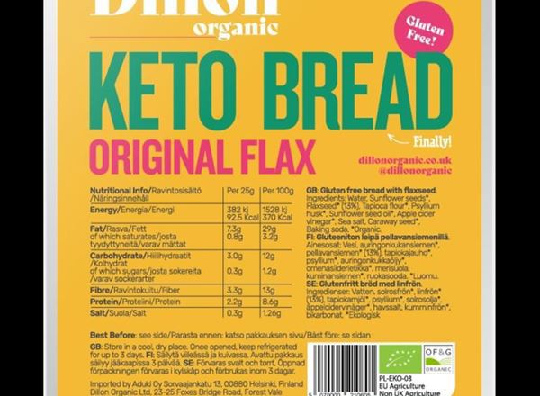 Organic Flax Keto Bread 250g