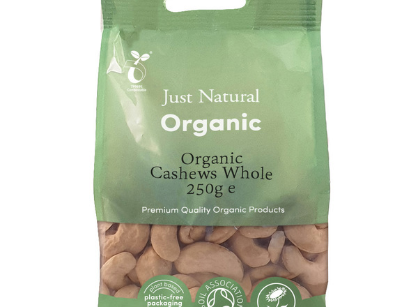 Organic Cashews Whole - 250g