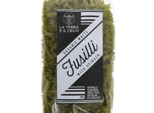 (La Terra E Il Cielo) Pasta - Fusilli with Spinach 500g