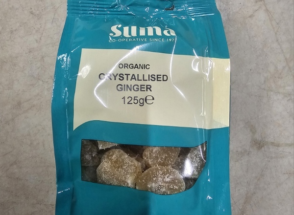 Organic Crystallised Ginger 125g