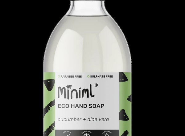 Miniml Hand Soap Cucumber & Aloe Vera Glass Bottle