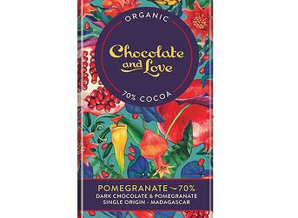 Chocolate and Love Pomegranate - Dark Choc 70%