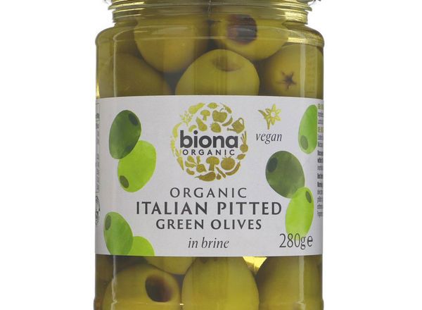 Biona Italian Pitted Green Olives