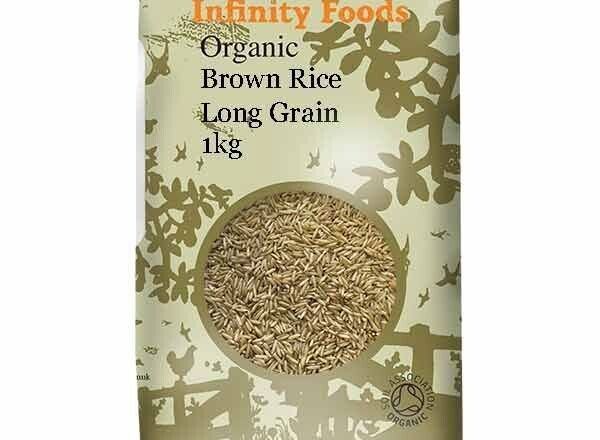 Infinity long grain brown rice 1kg