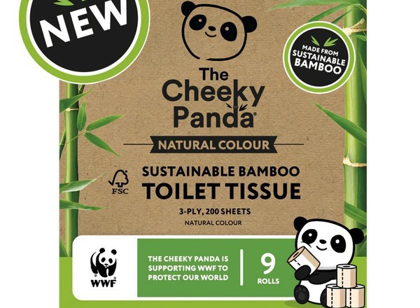 The Cheeky Panda Toilet Rolls Natural Colour 9 pack