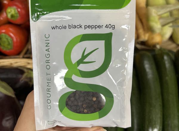 Gourmet Organic Pepper Black Whole