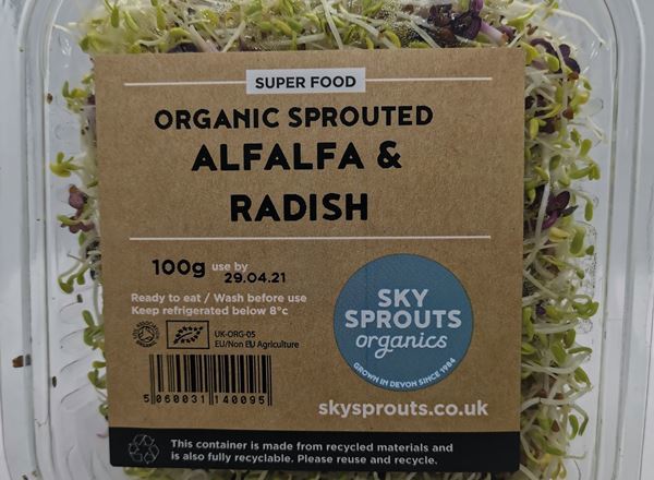 Sky Sprouts Organic Sprouted Alfalfa & Radish