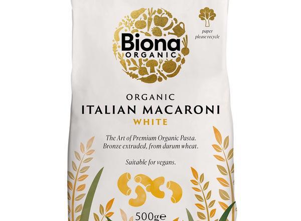 White Macaroni Pasta Organic Bronze Extruded 500g