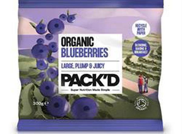 Pack'd frozen blueberries 300g