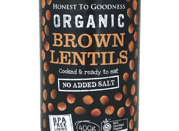 Lentil Organic: Brown (Cooked) - HG