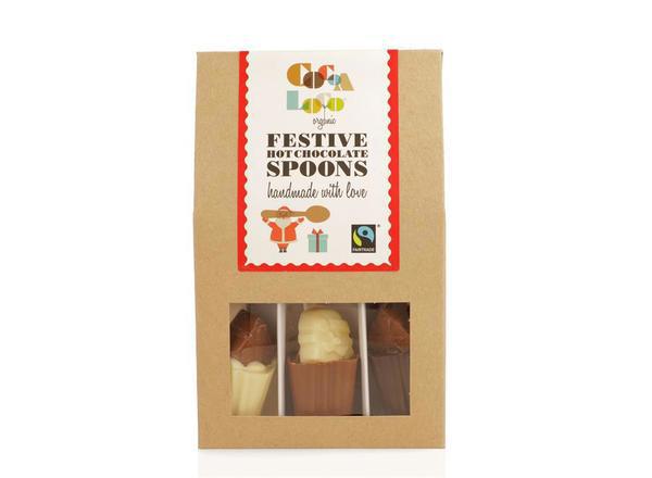 Organic F/T Hot Chocolate Spoon Gift Set 115g