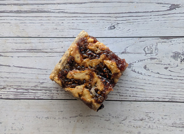 Peanut butter and Raspberry jam Blondie (VE)