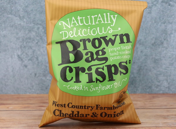 Brown Bag Crisps Cheese and Onion