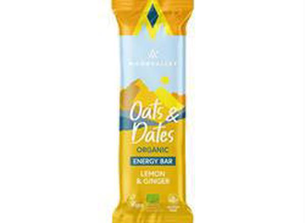 Organic Gluten-free Oats & Dates Energy Bar Lemon & Ginger 50g