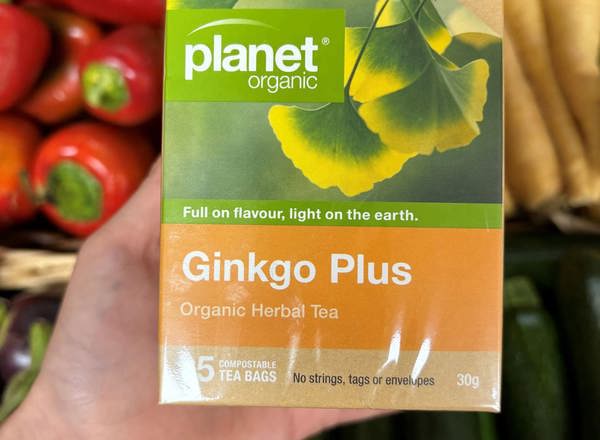 Planet Organic Tea 25 Bags Gingko Plus