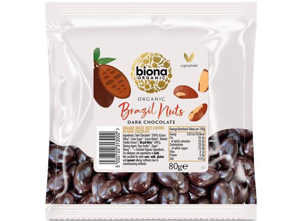 Organic Plain Chocolate covered Rainforest Brazils 80g