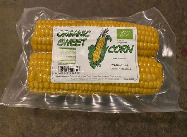 Sweetcorn: Par-cooked 2-pack