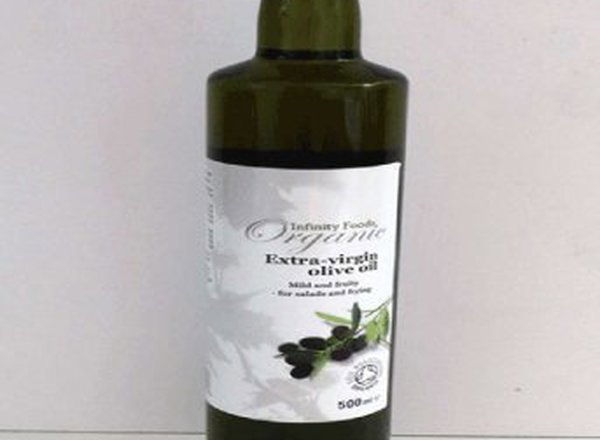 Infinity Foods Olive Oil - Extra Virgin - Greece - glass bottle