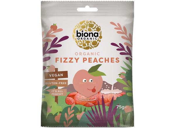 Organic GF Vegan Fizzy Peaches 75g