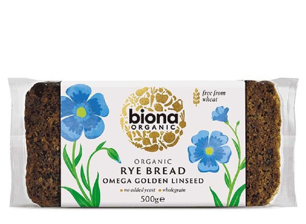 Biona Rye Omega Golden Linseed Bread