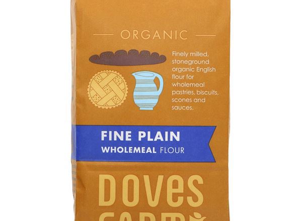 Organic Fine Plain Wholemeal Flour - 1KG