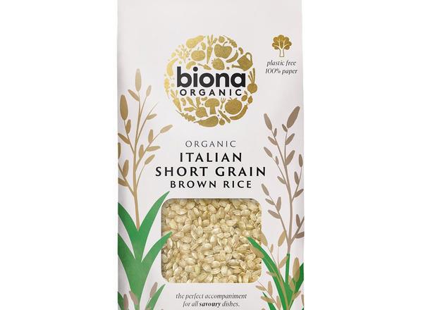 Biona Organic Italian Rice - Brown - Short Grain 500g