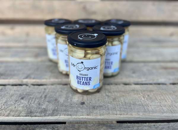 Organic Butter Beans (Glass Jar)