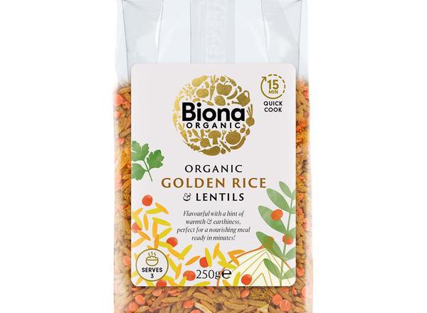 Biona Organic Golden Rice & Lentils 250g