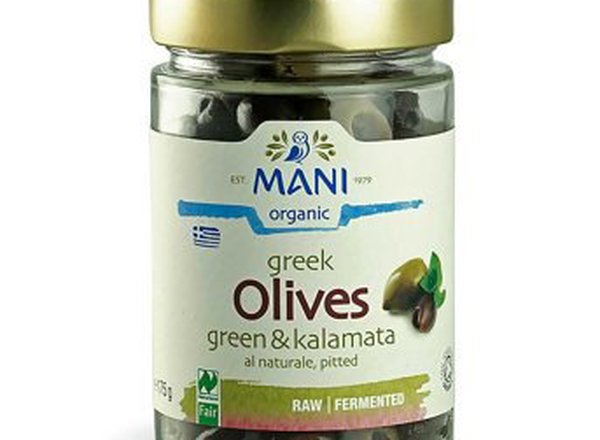 Mani Green & Kalamata Pitted Olives - vacuum preserved