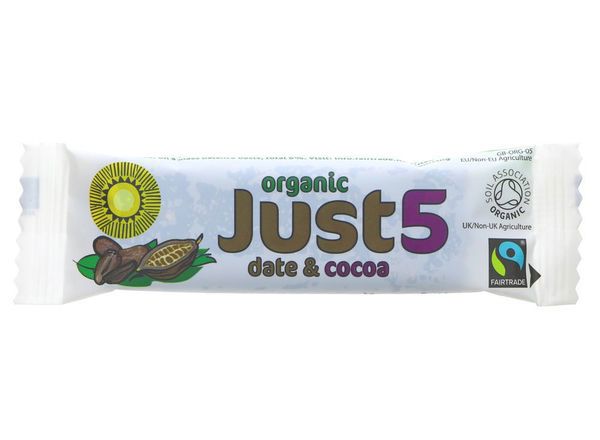 (Tropical Wholefoods) Just 5 Date and Cocoa bar 40g