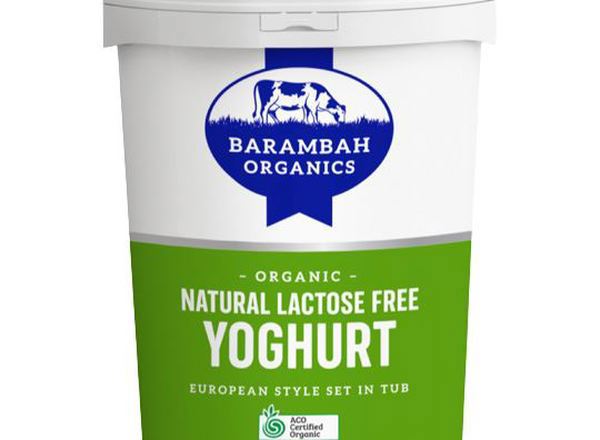 Yoghurt Organic: Lactose Free, Natural - BO (Esky Required)