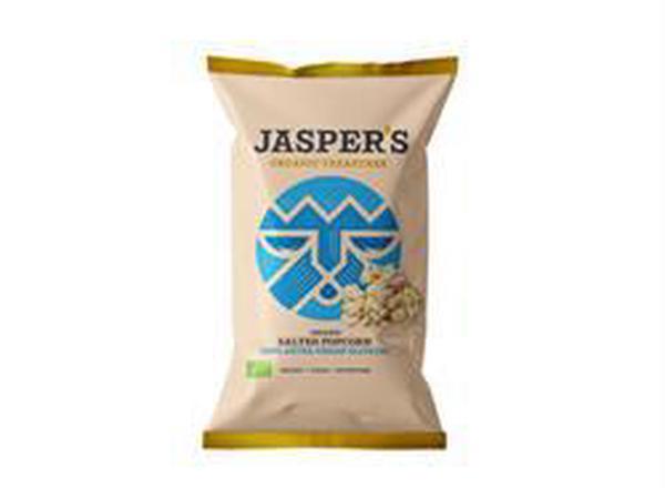 Jasper's Organic Sea Salt Popcorn 100% Extra Virgin Olive Oil 50g