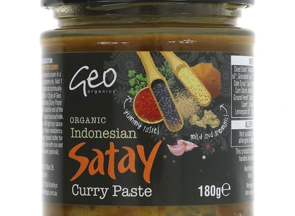 Organic Indonesian Satay Curry Paste - 180G