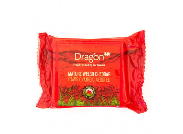 Dragon, Mature Welsh White Cheddar, 180g Wedge