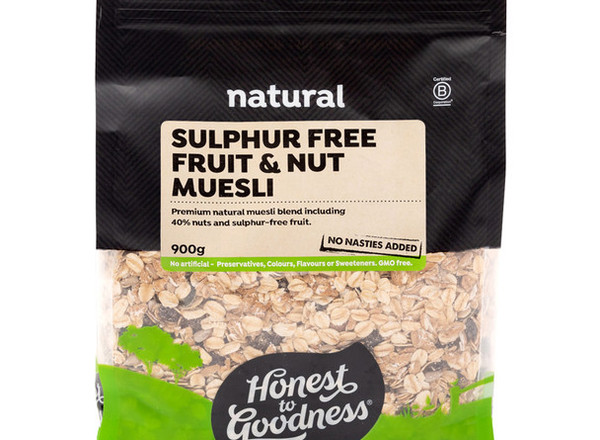 Muesli - Sulphur Free, Fruit & Nut - HG