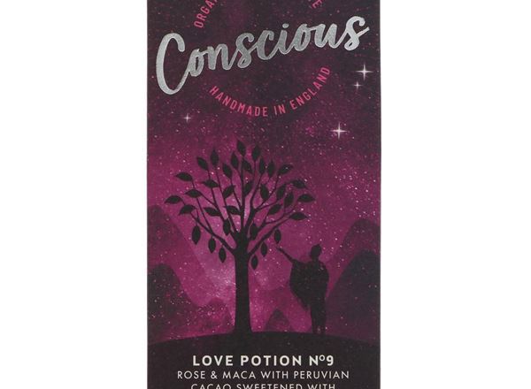 Conscious Love Potion No9 Raw Chocolate Bar - maca, rose oil