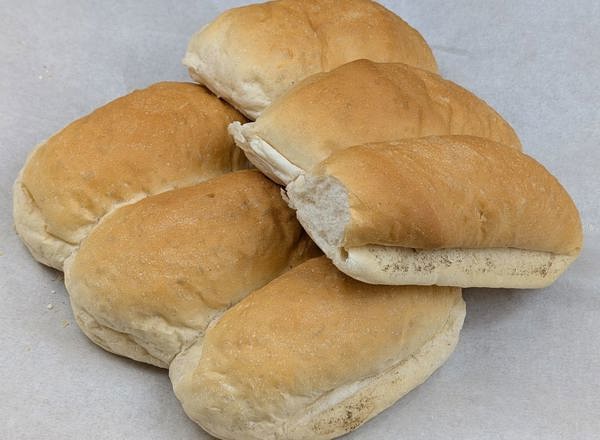 Bread - 6x White HotDog Rolls