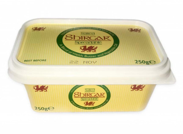 Shirgar, Spreadable Butter, 250g Tub