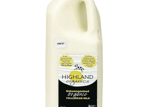 Milk Organic: Full Cream - HO (Esky Required)
