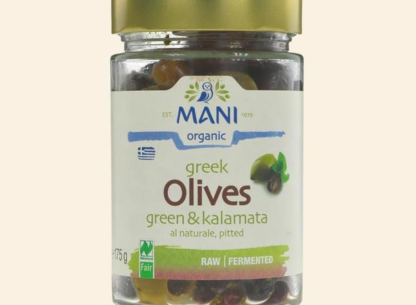 Mani Pitted Kalamata & Green Olives