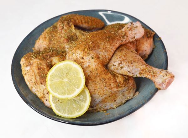 Chicken (Free Range): Butterfly - Lemon & Oregano (Deboned) - SO (Gluten-Free) (Esky Required)