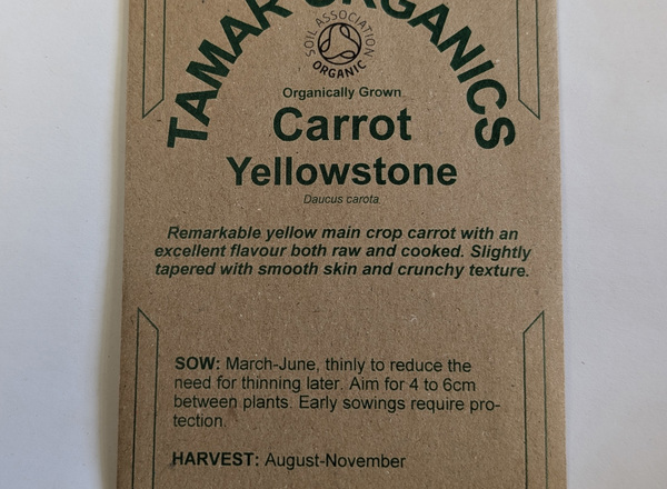(Seeds) Carrot - Yellowstone