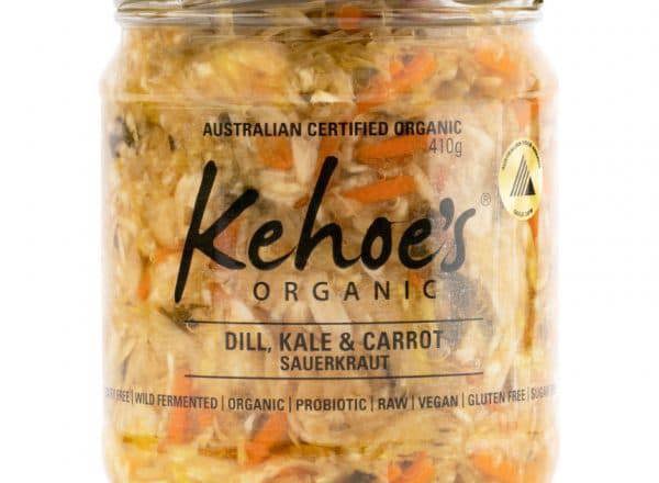 Sauerkraut Organic: Dill, Kale & Carrot - KK (Esky Required)