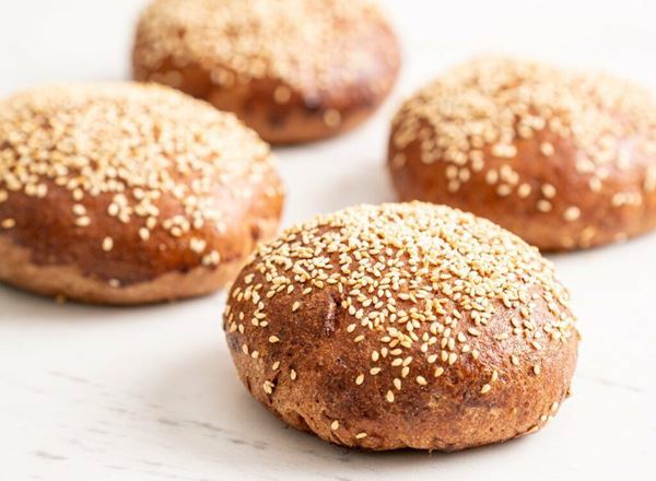 Bread: Brioche Bun (Gluten-Free, Vegan): Plain Pack - WB